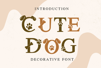 Cute Dog Font Designs for Creative Projects