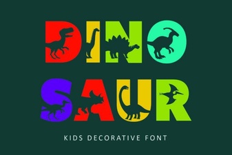 Dinosaur Font Designs for Creative Projects