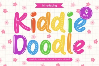 Fun & Friendly Kiddie Doodle Font Ideas