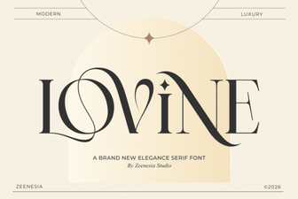 The Lovine Font: Elegant Design for Modern Projects