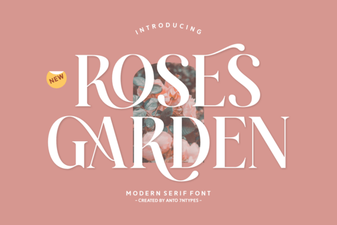Creative Font Design for Your Rose Garden