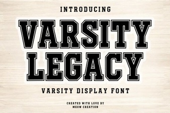 Style Your School Spirit with Varsity Legacy Font